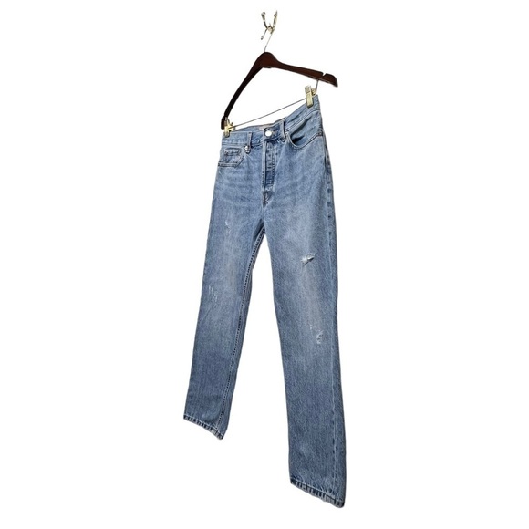 EVERLANE The Relaxed Straight Fit Jeans Blue 25 - Picture 4 of 8